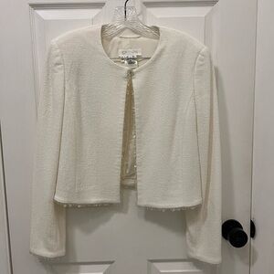 Authentic Vintage Escada White Skirt Suit (Size 36 Top / 34 Skirt)